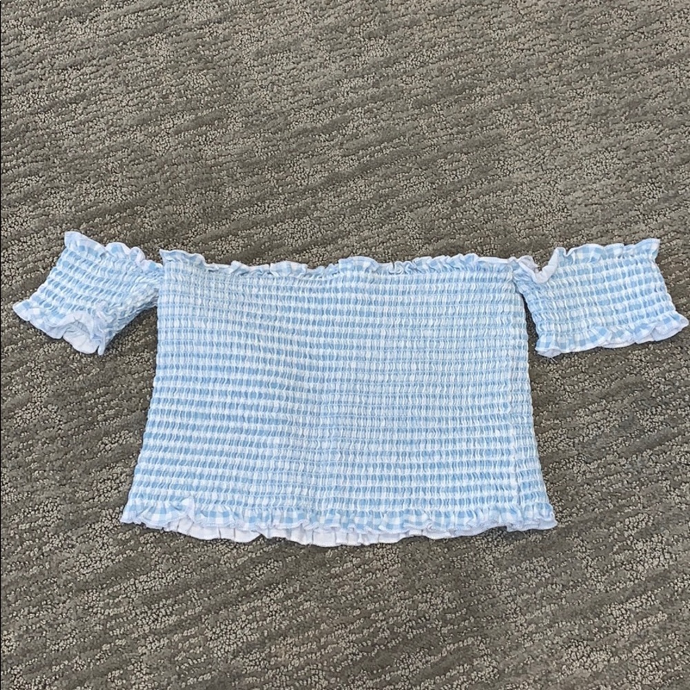 Off the shoulder crop top